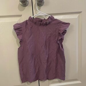 Purple Ruffled Top